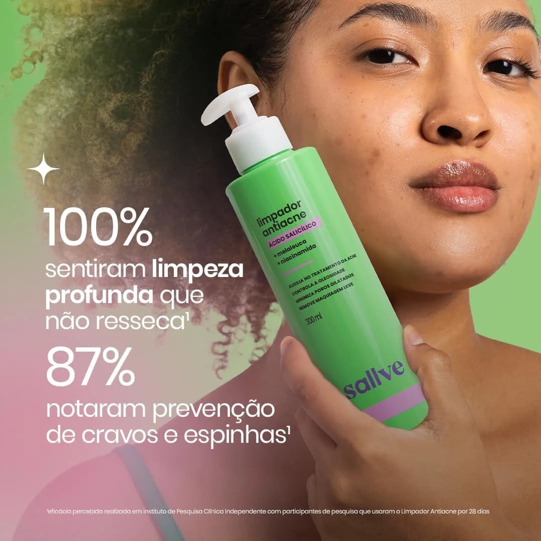 Limpador Facial Antiacne Sallve 300ml