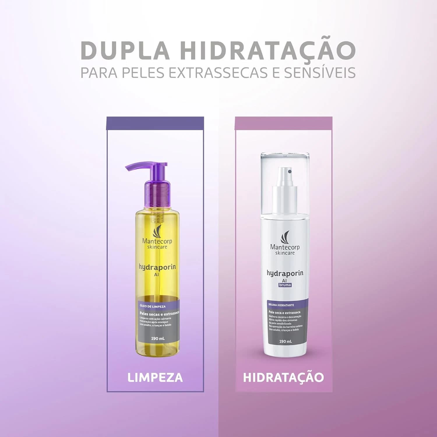 MANTECORP - Óleo de Limpeza Hydraporin AI - 190ml