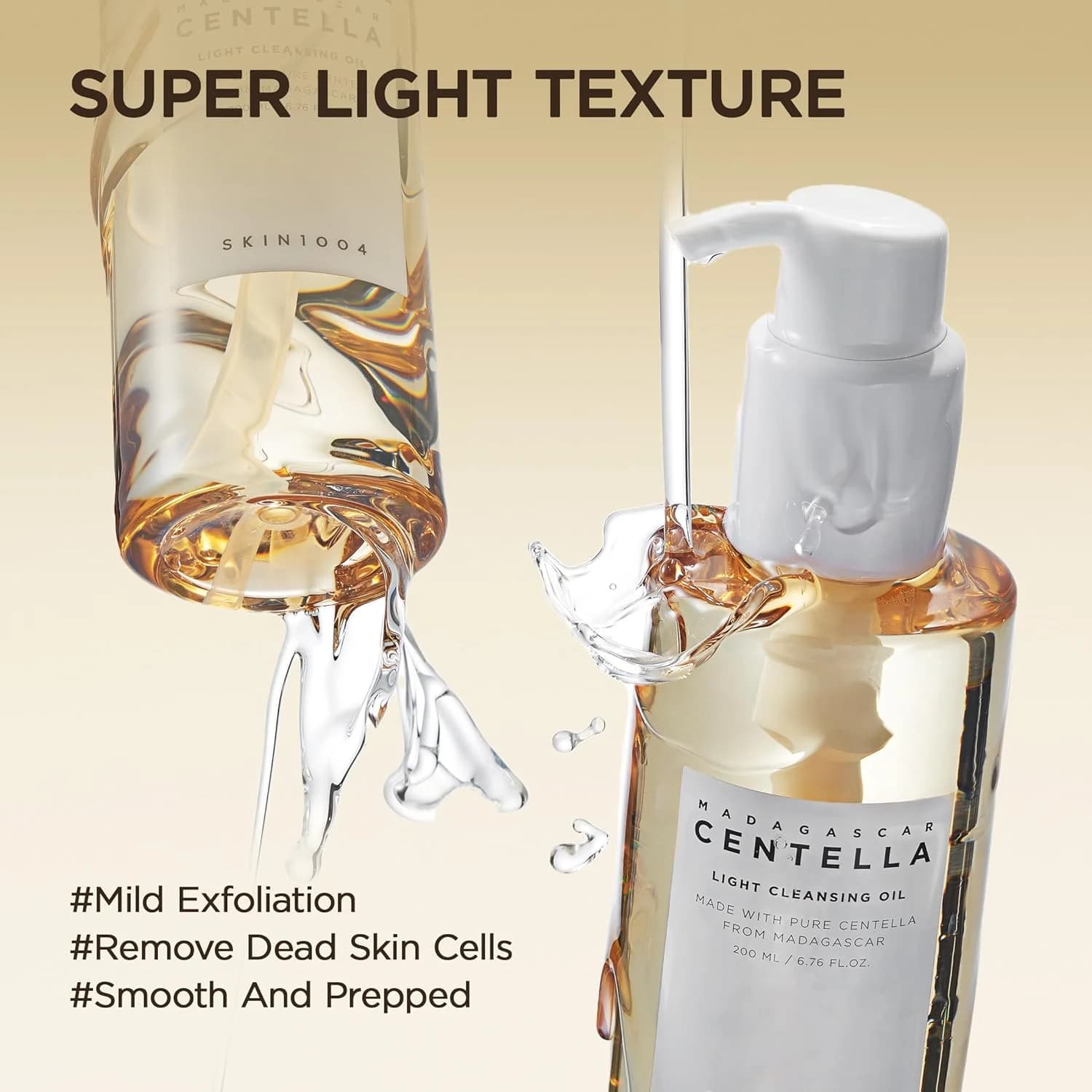 SKIN1004 Madagascar Centella Light Cleansing Oil 6.76 fl.oz, 200ml