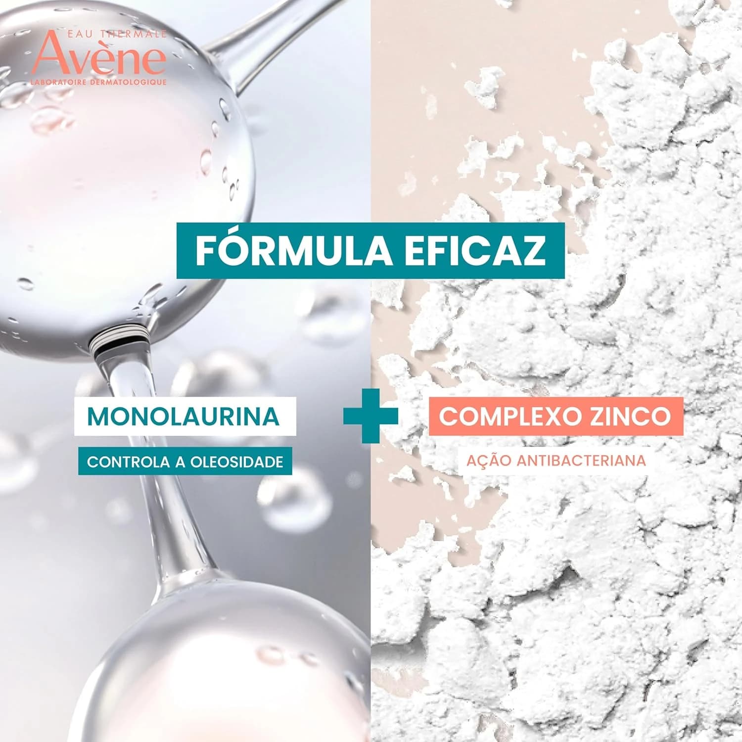 Avène Cleanance Gel de Limpeza Facial, Purificante com Monolaurina™, Zinco e Água Termal Avène, 300g