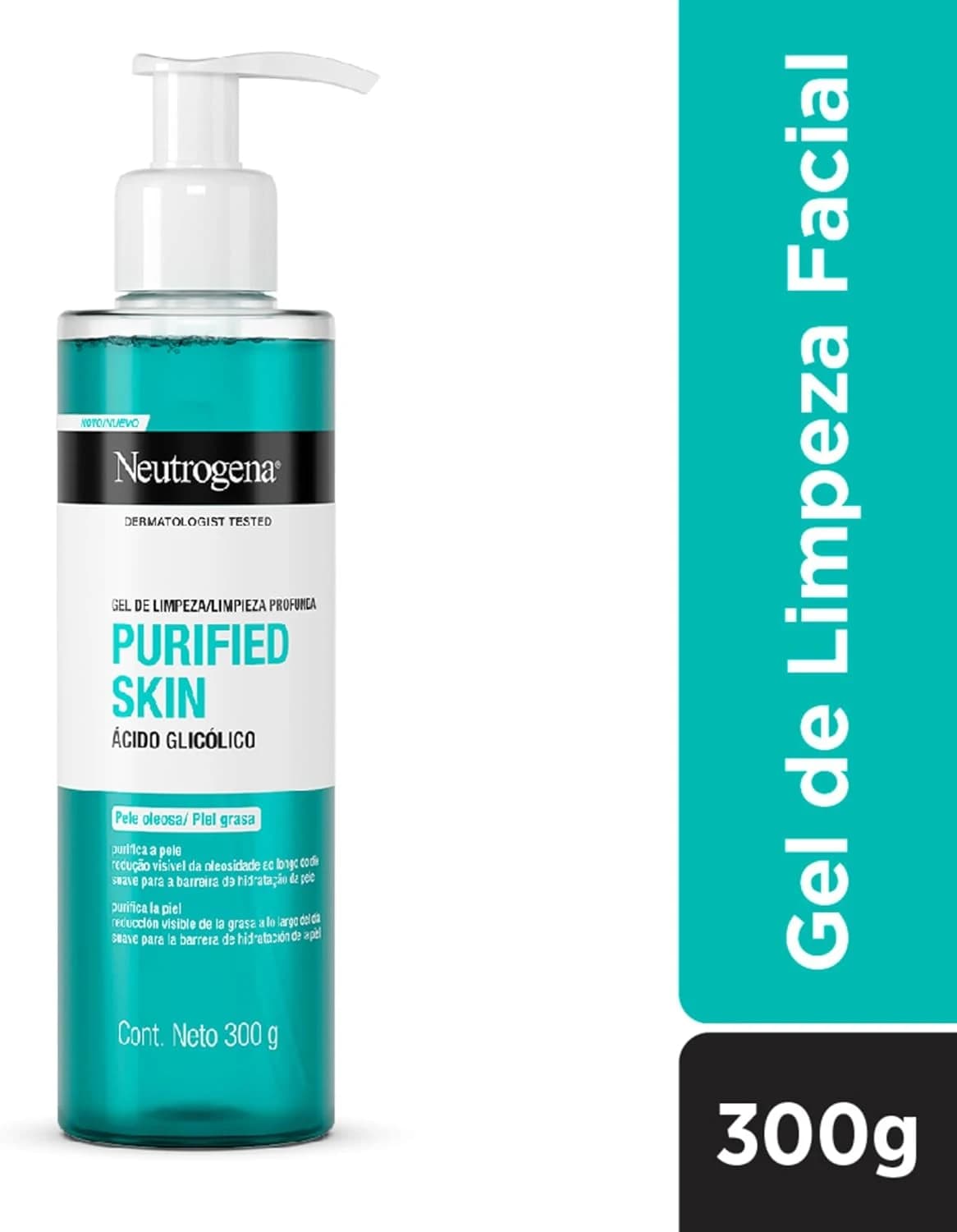 Neutrogena Gel de Limpeza Facial Purified Skin, 300g