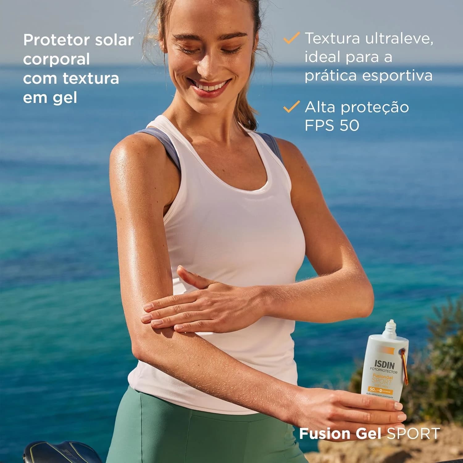 ISDIN Protetor Solar Corporal Fusion Gel Sport FPS 50 – 89,5g