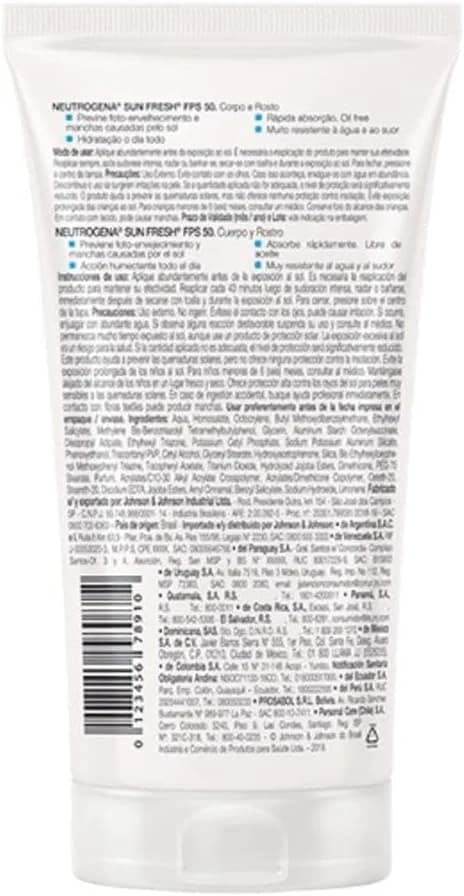 Neutrogena Sun Fresh Protetor Solar Corporal FPS 50, 120ml