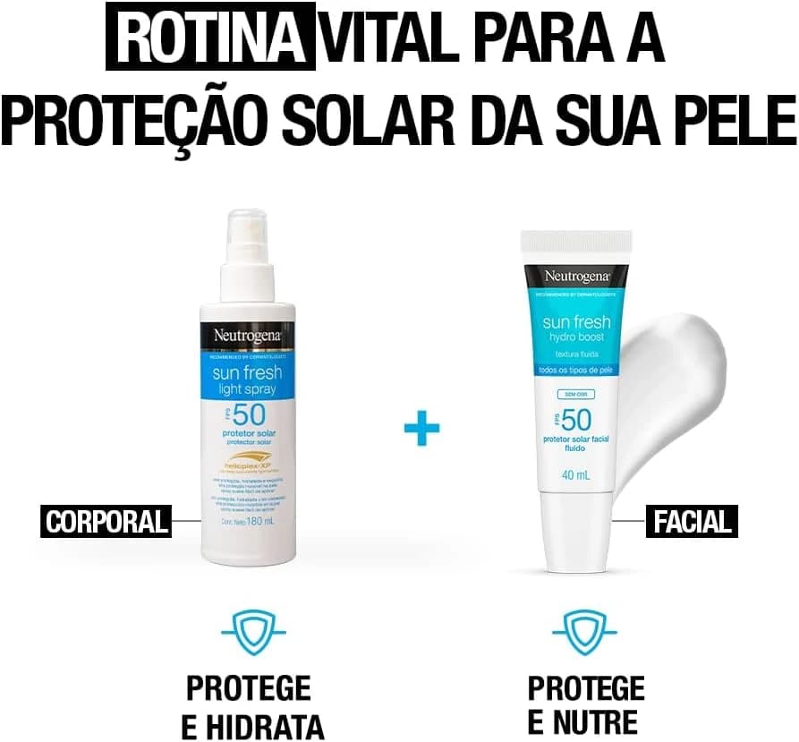 Neutrogena Protetor Solar Corporal Spray FPS 50,180ml