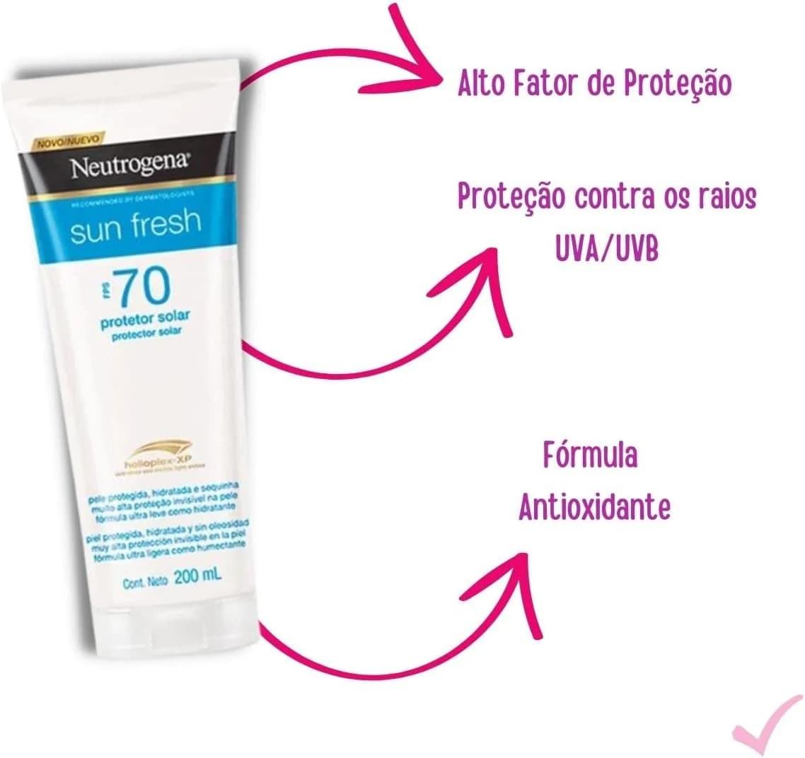 Neutrogena Promopack Corporal Fps70 200ml E Neutrogena Sun Fresh Facial Fps70 40g