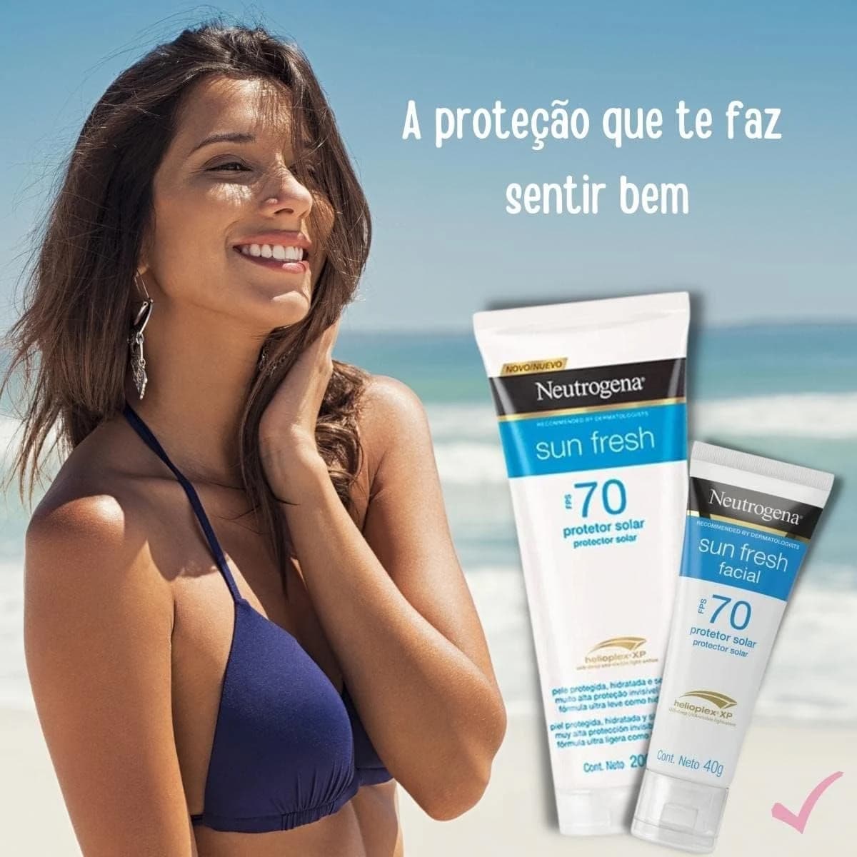 Neutrogena Promopack Corporal Fps70 200ml E Neutrogena Sun Fresh Facial Fps70 40g
