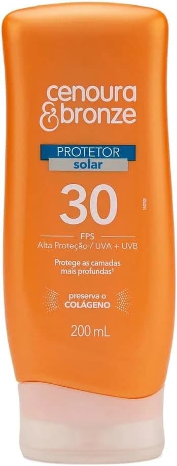 Cenoura e Bronze Kit Protetor Solar Corpo FPS 30 200ml + Facial FPS 30 50g, Cor: Branco