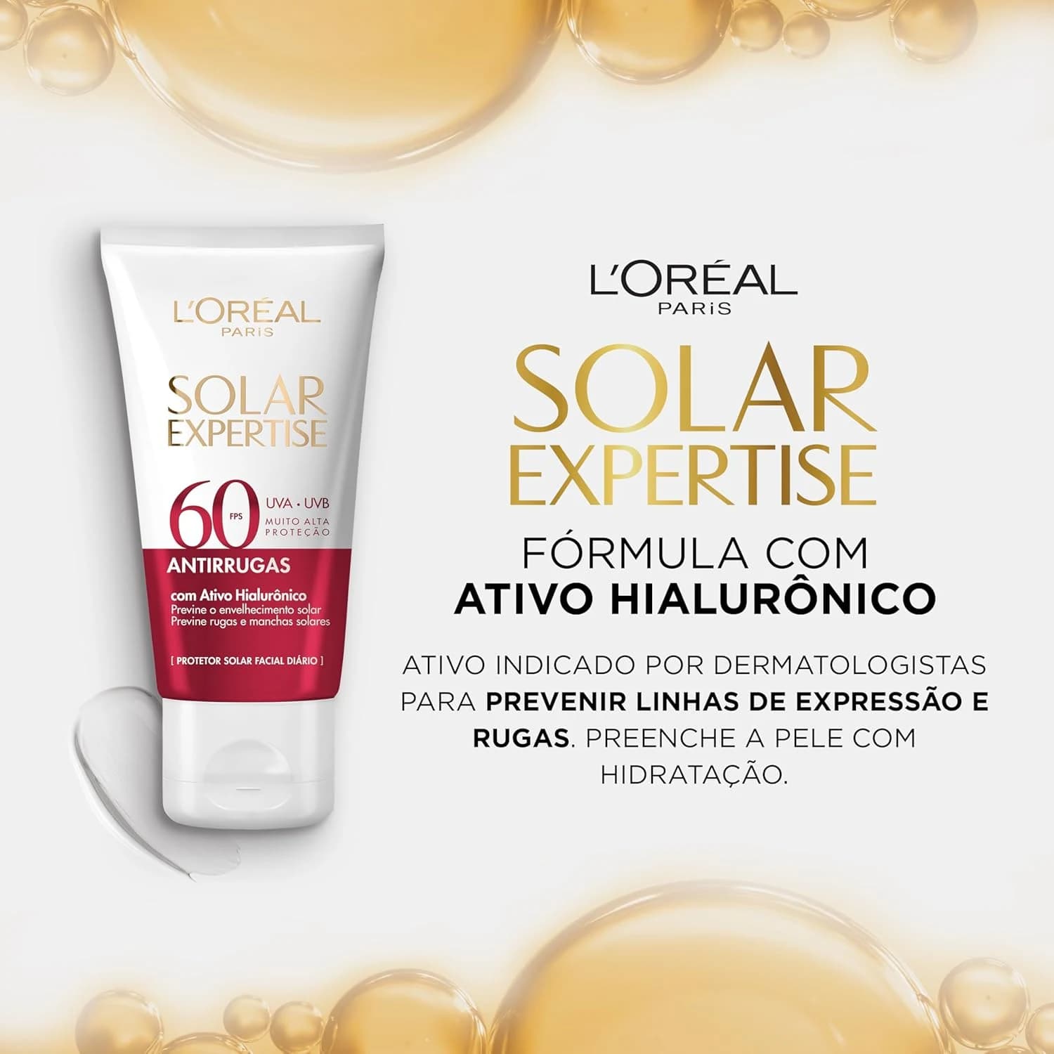 Protetor Solar Facial L'Oréal Paris Solar Expertise Antirrugas Fps 60 40G