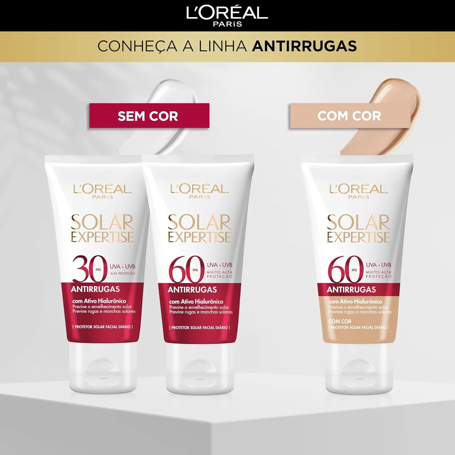 Protetor Solar Facial L'Oréal Paris Solar Expertise Antirrugas Fps 60 40G