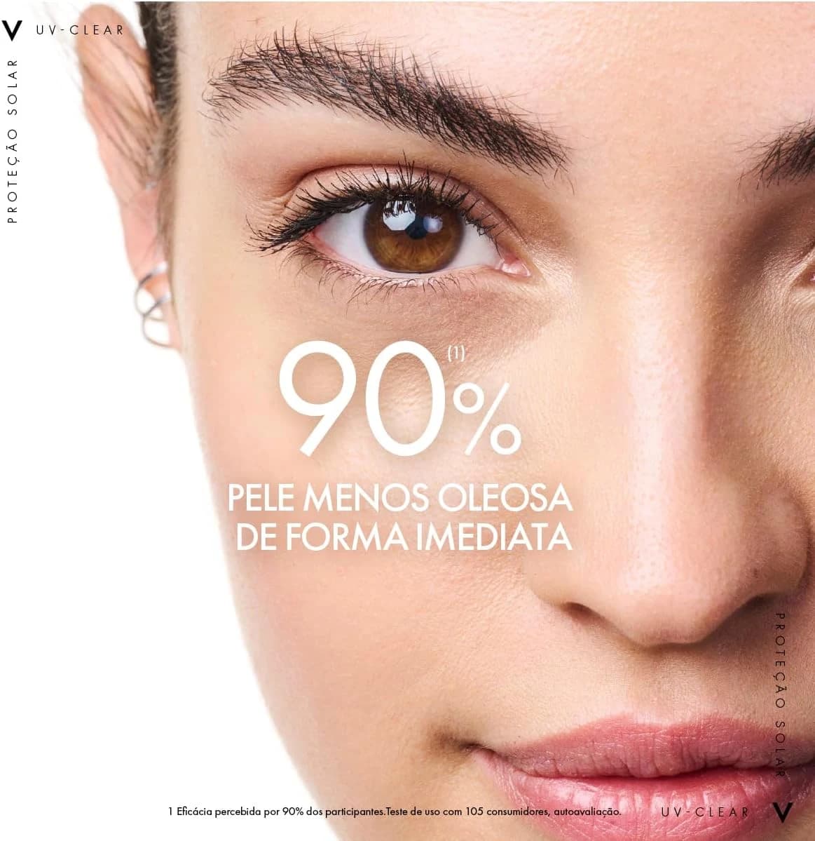 Vichy, Capital Soleil UV-Clear, Protetor Solar Facial, Sem Cor, FPS60, 40G