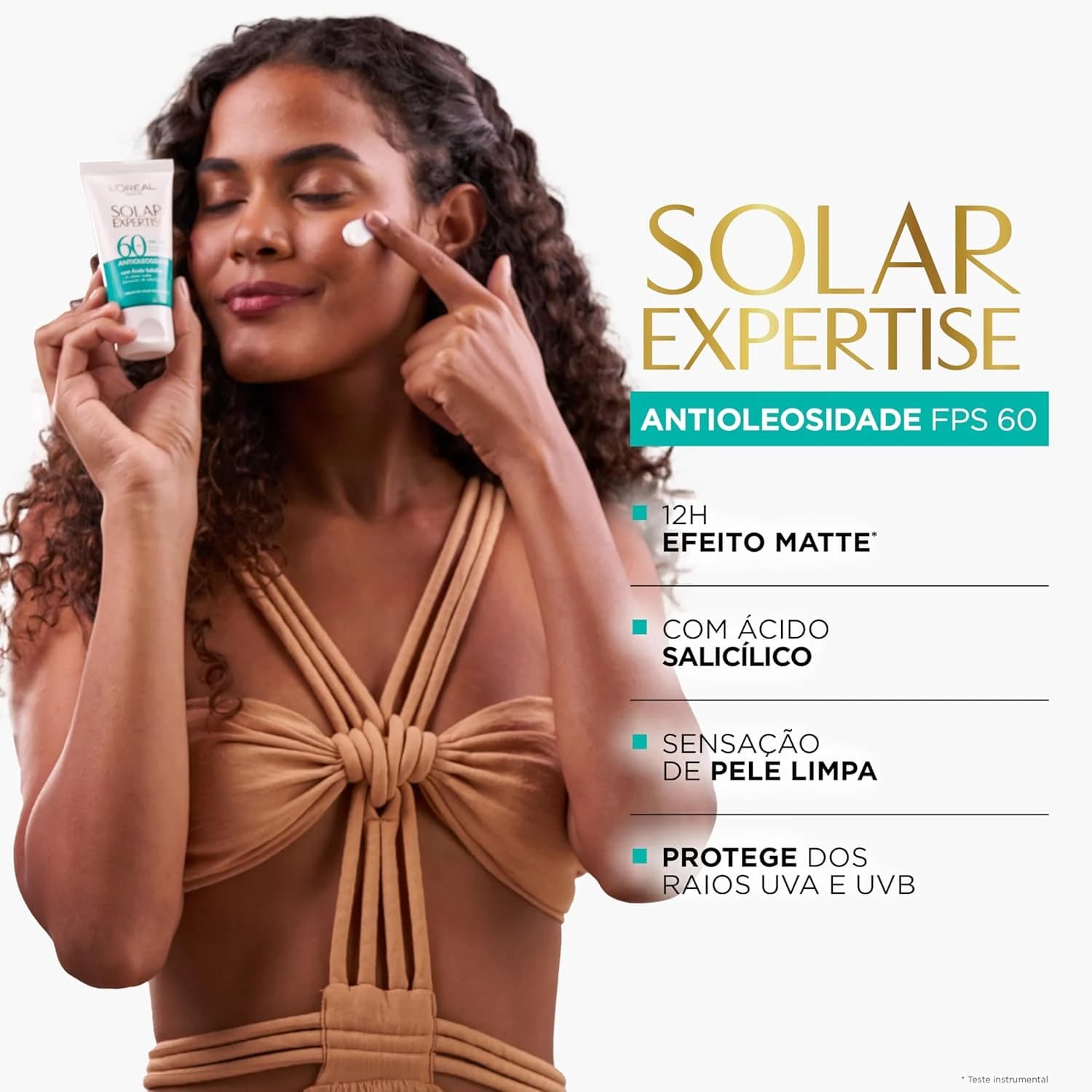 L'Oréal Paris Solar Expertise Protetor Solar Facial Antioleosidade FPS60, 40g