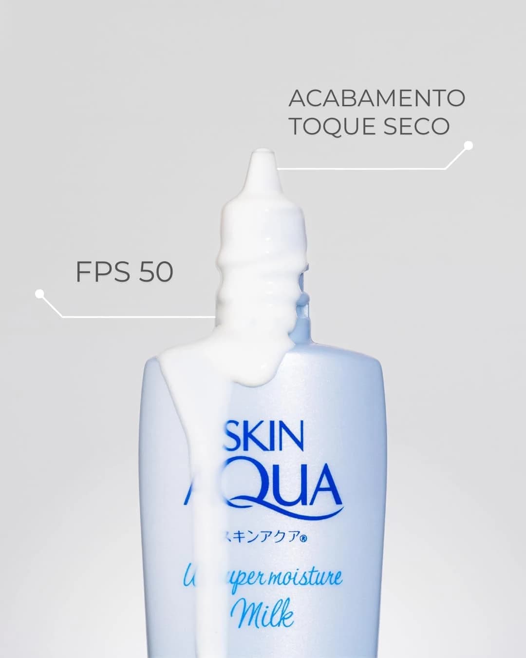 SKIN AQUA® Super Moisture Milk 40g - Protetor Solar Facial sem cor FPS50