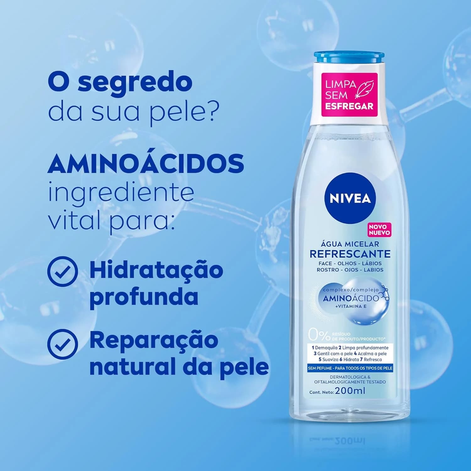 NIVEA Água Micelar Solução de Limpeza 7 em 1 200ml