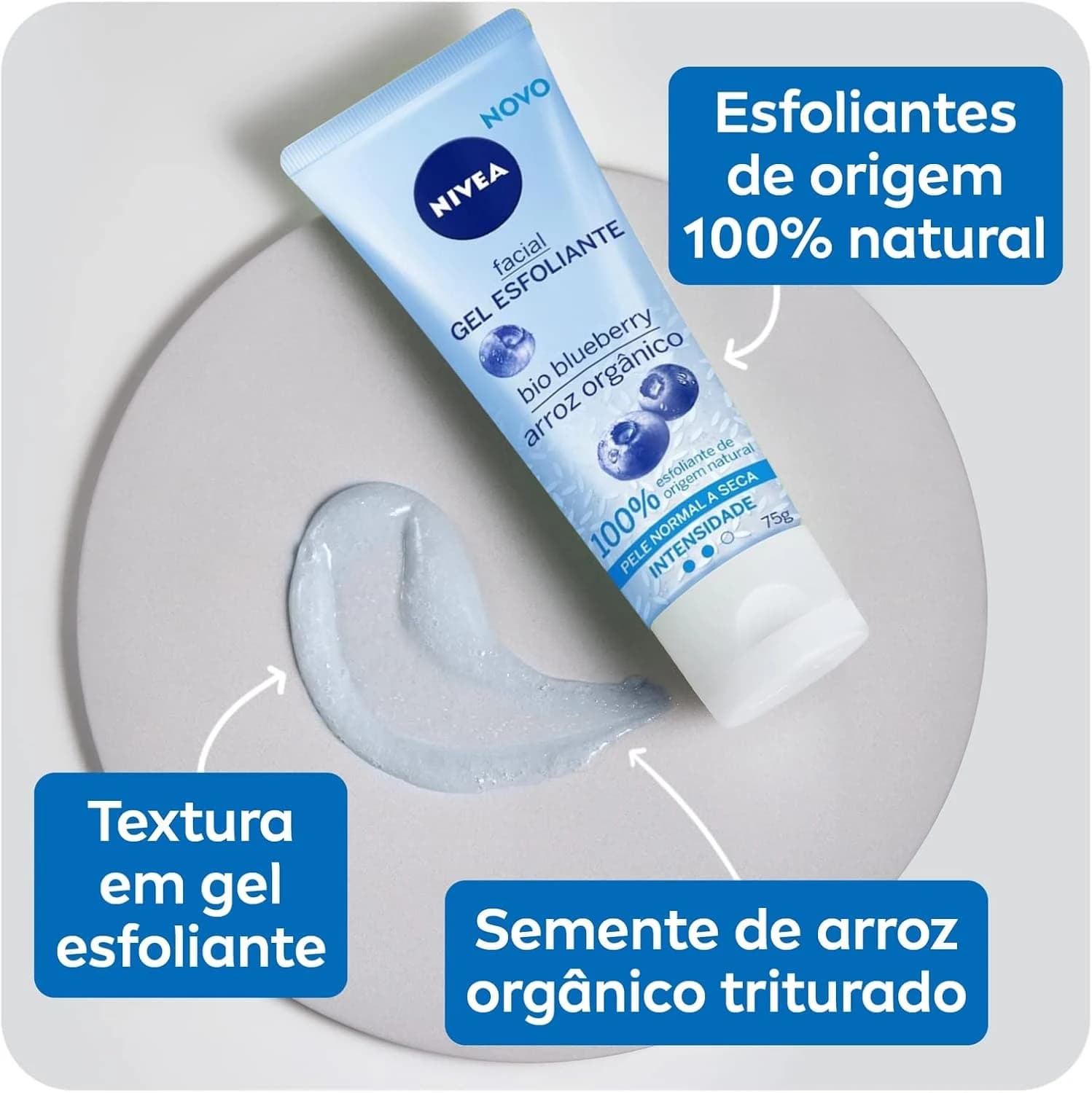 NIVEA Gel Esfoliante Facial Refrescante 75ml