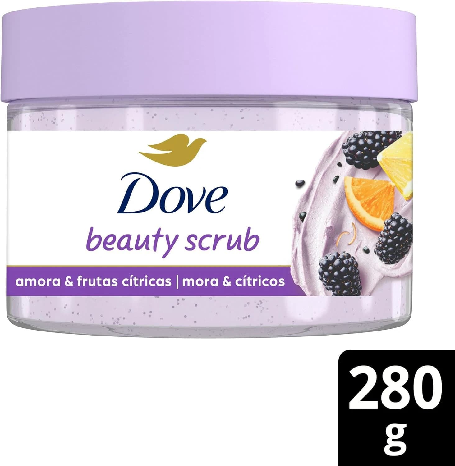 Dove Beauty Scrub Esfoliante Corporal de Amora e Frutas Cítricas 280g