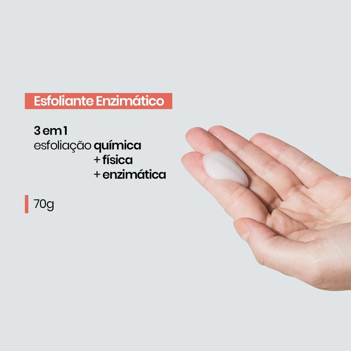 Esfoliante Enzimático 70g - Enzimas de Romã + Partículas de Bambu