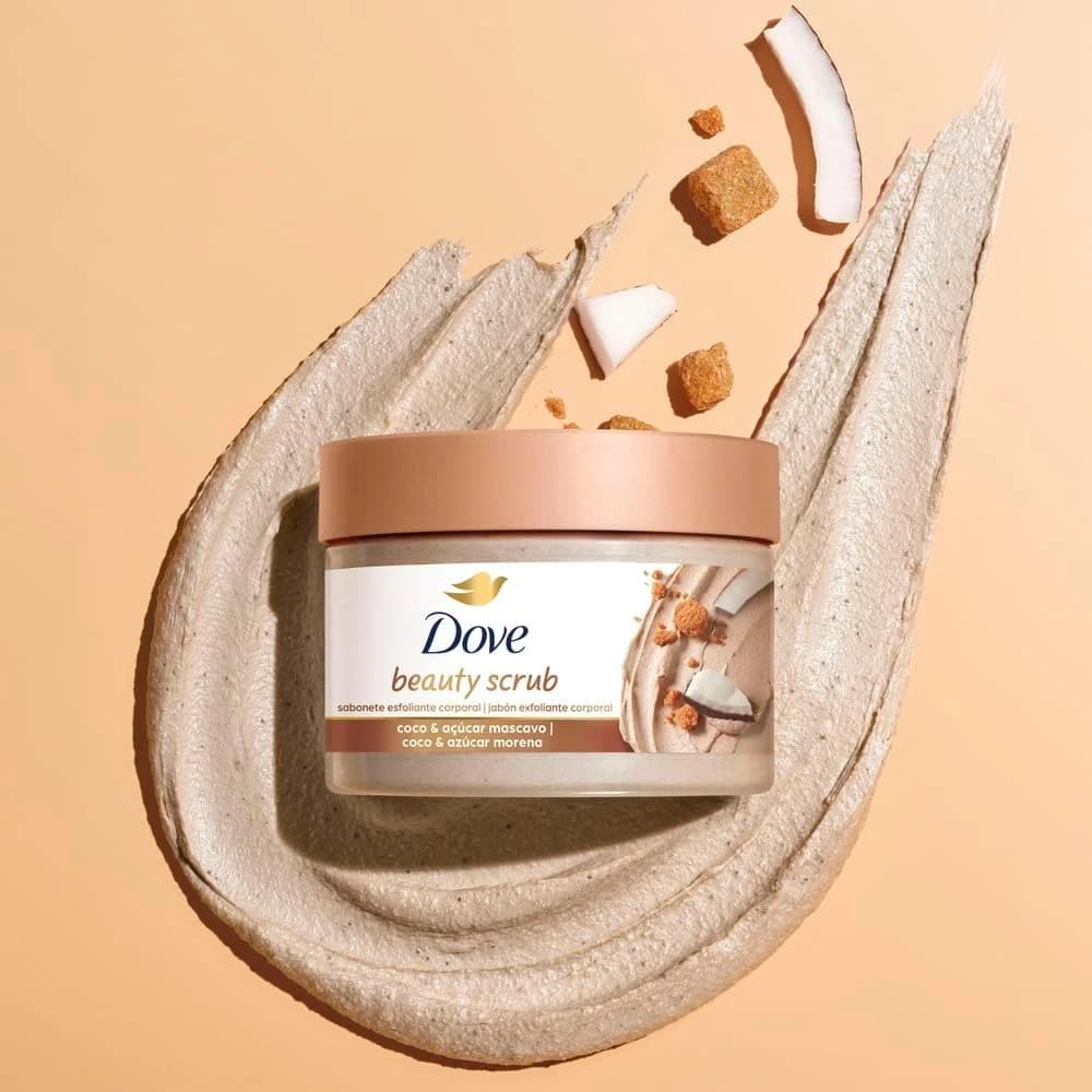 Dove Beauty Scrub Esfoliante Corporal de Coco e Açúcar Mascavo 280g