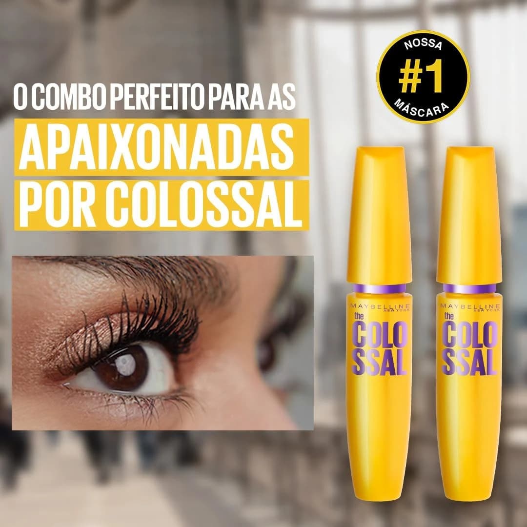 Maybelline NY The Colossal Volum' Express, Máscara de Cílios Lavável 9,2ml