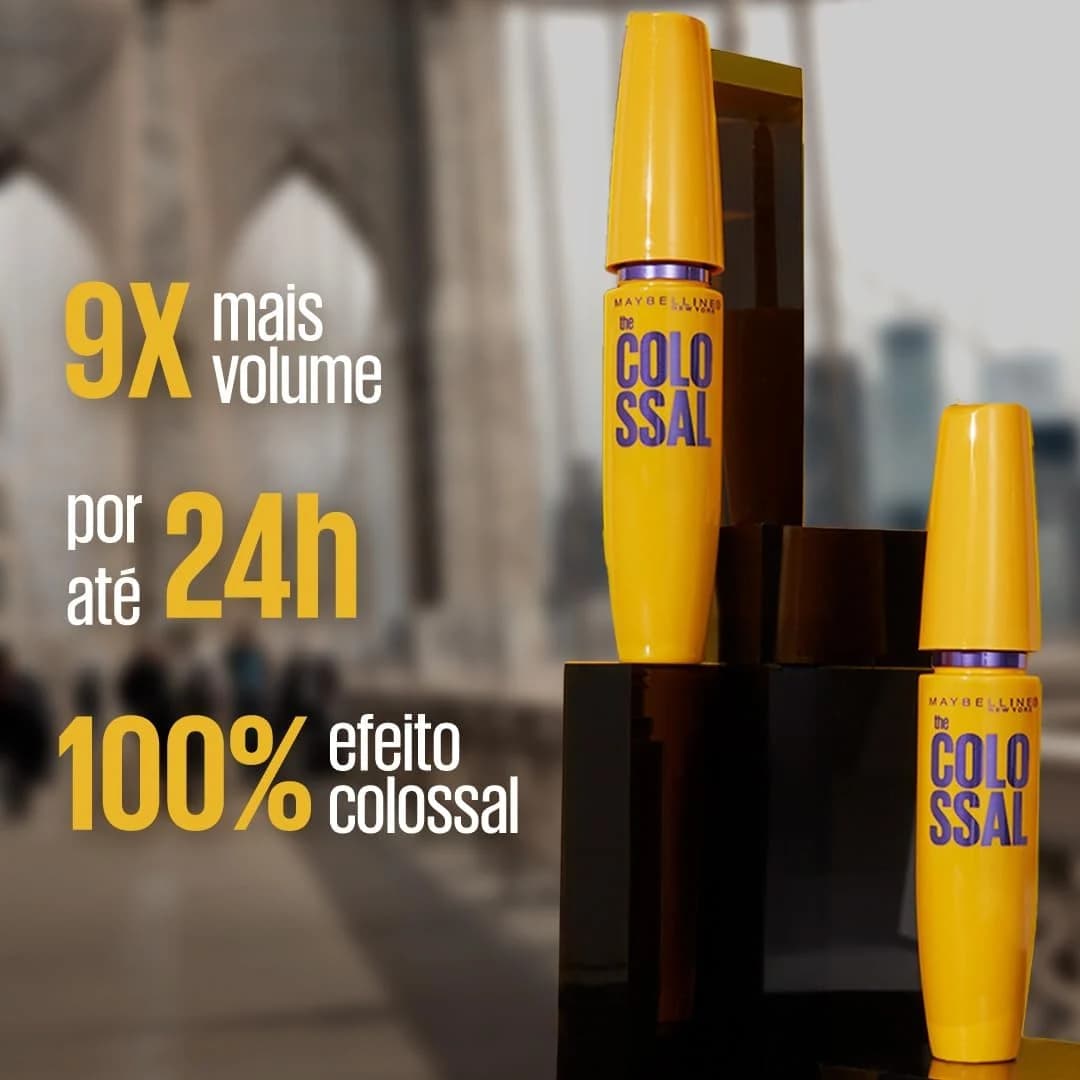 Maybelline NY The Colossal Volum' Express, Máscara de Cílios Lavável 9,2ml