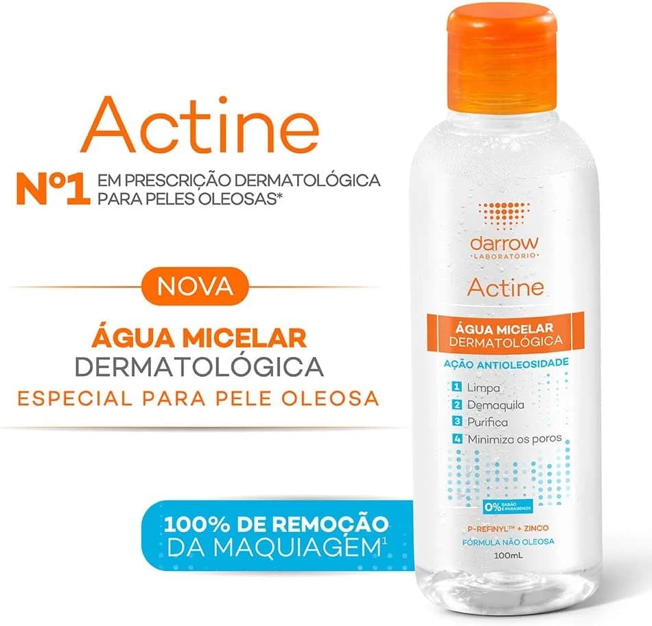 Actine Água Micelar Dermatológica, Darrow 400ml