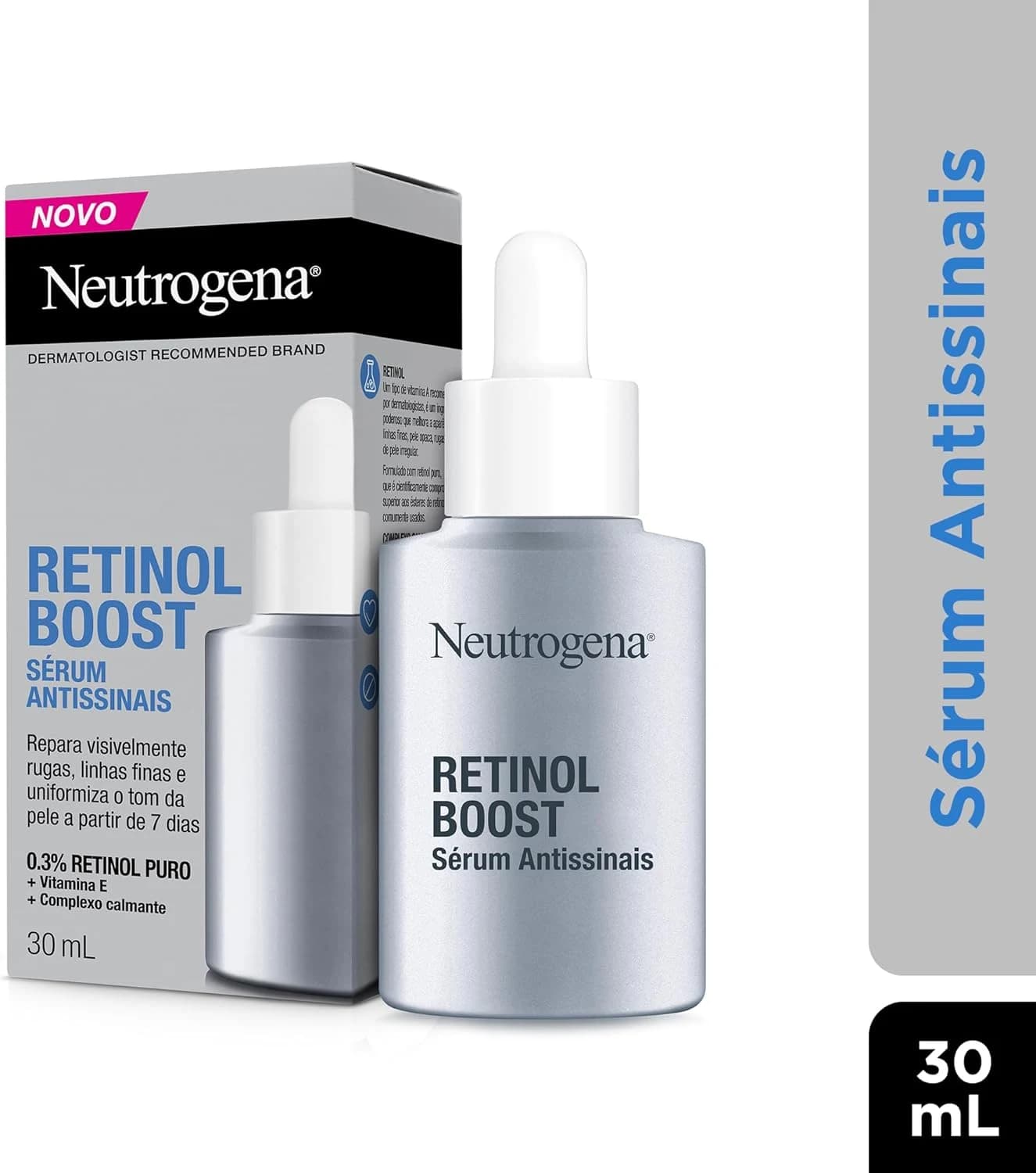 Neutrogena Retinol Boost Sérum 0.3 Antissinais, 30mL