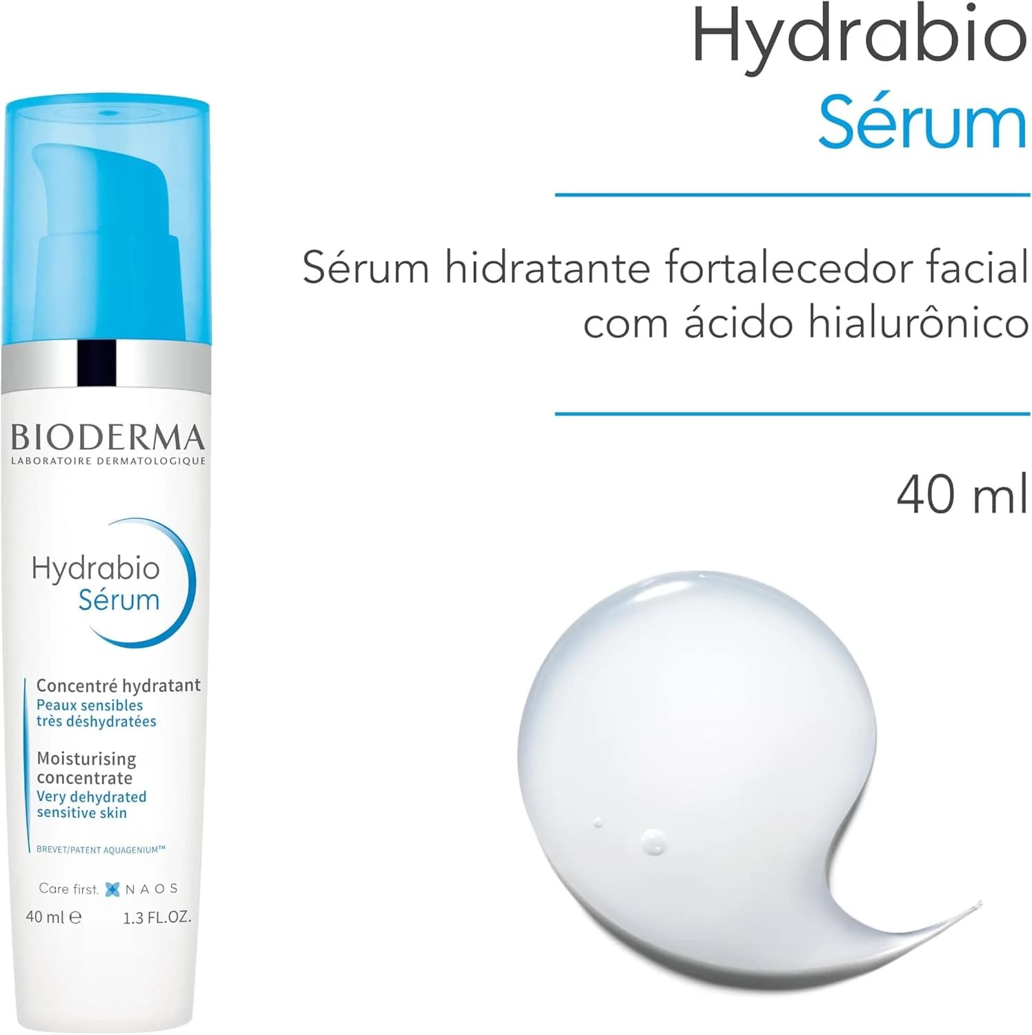 BIODERMA Hydrabio Sérum - Sérum Facial Hidratante e Fortalecedor 40ml