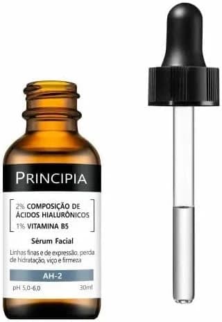 PRINCIPIA, Sérum 2% Ácidos Hialurônicos + Vitamina B5 AH-2- Hidratante Antissinais com 30ml