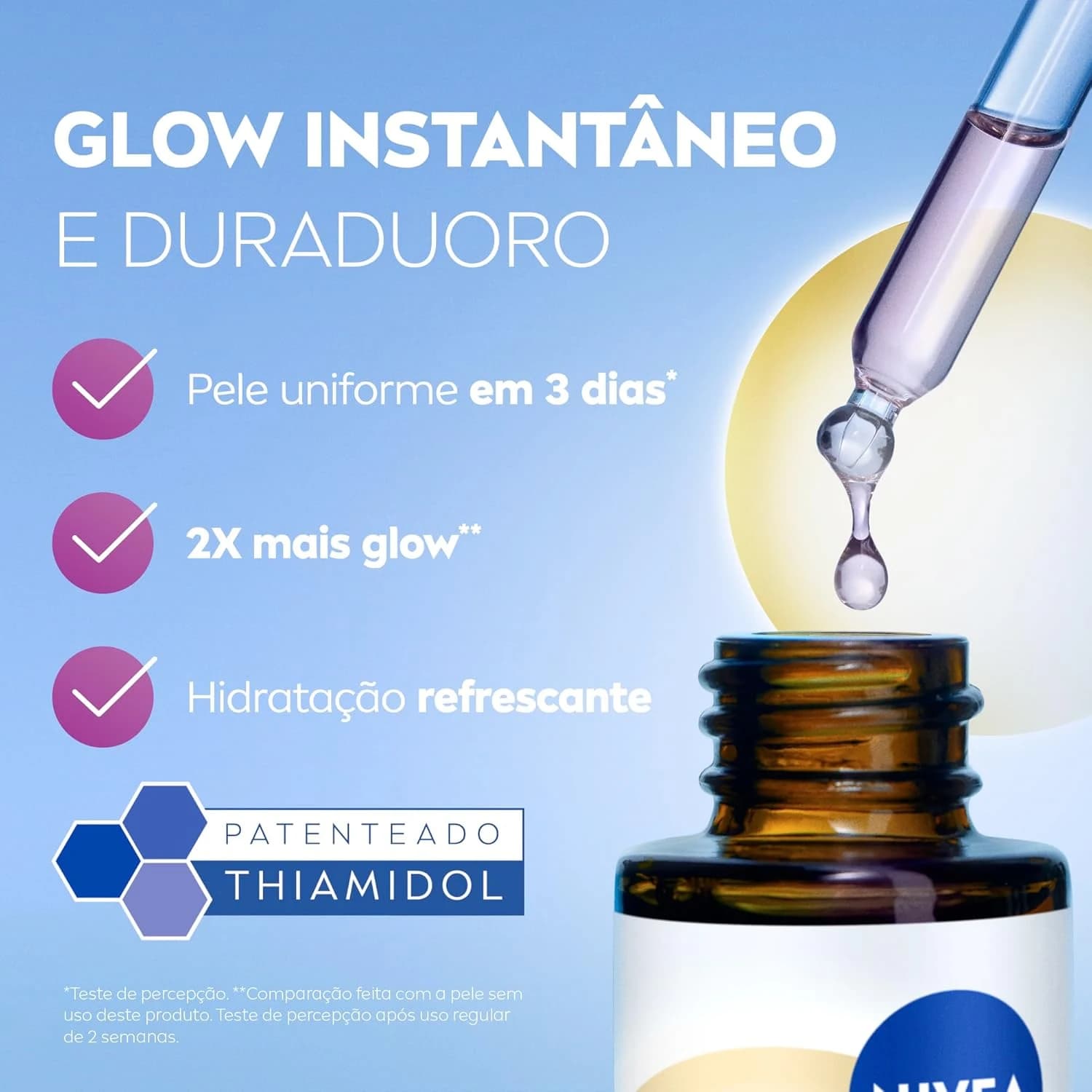 NIVEA LUMINOUS630® Skin Glow Sérum 15 ml - Com Thiamidol, Niacinamida e Aloe Vera