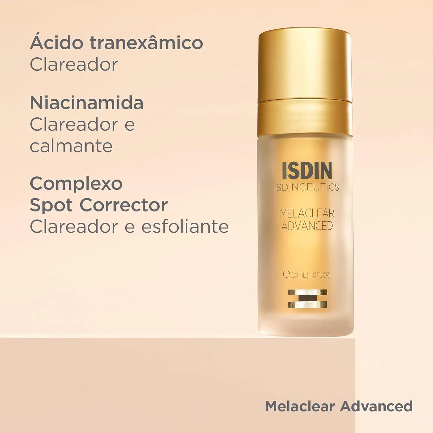 ISDIN Sérum Facial Clareador Anti-Idade Isdinceutics Melaclear Advanced - 30 ml