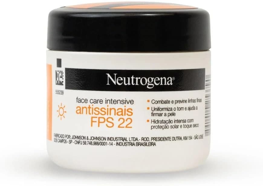 Neutrogena Hidratante Facial Antissinais Face Care Intensive FPS 22, 100g