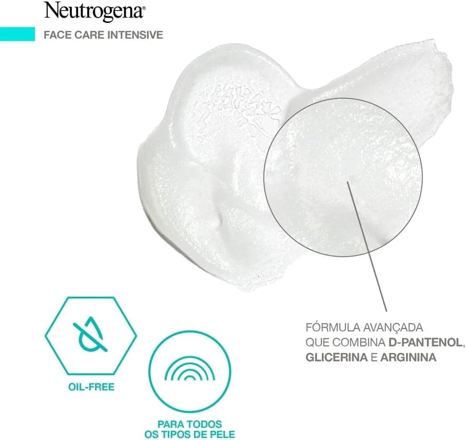 Neutrogena Hidratante Facial Matte 3 em 1 Face Care Intensive, 100g