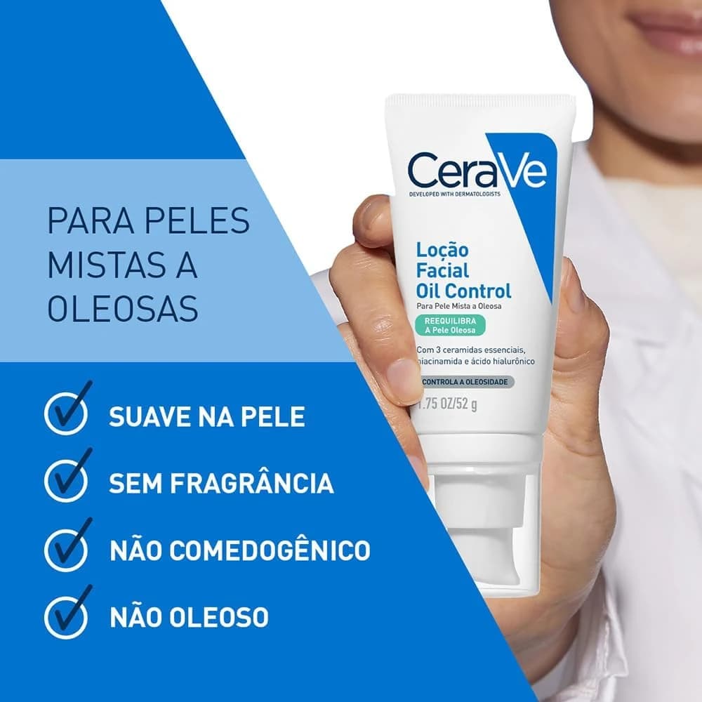 CeraVe Loção Facial Hidratante Oil Control 52g