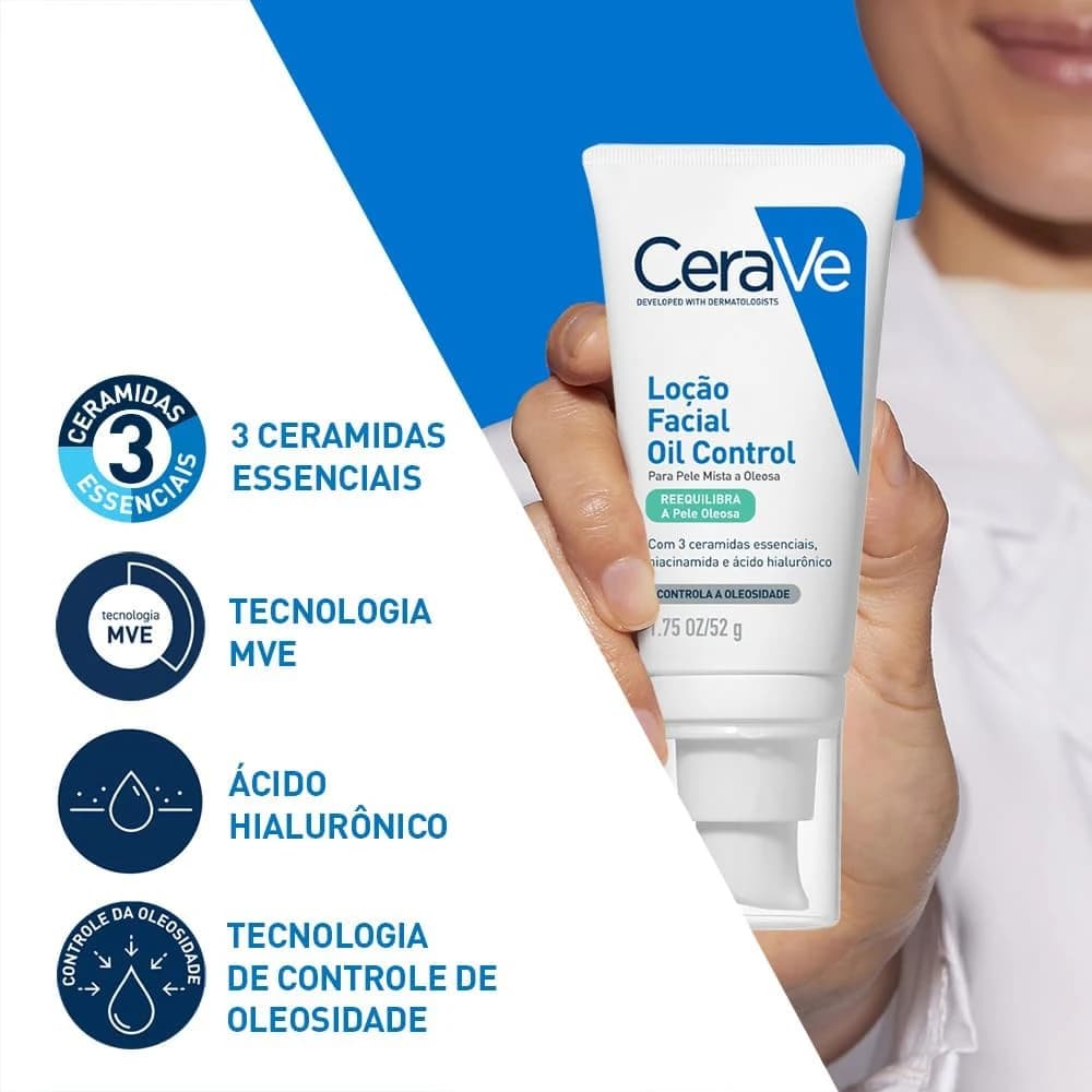 CeraVe Loção Facial Hidratante Oil Control 52g