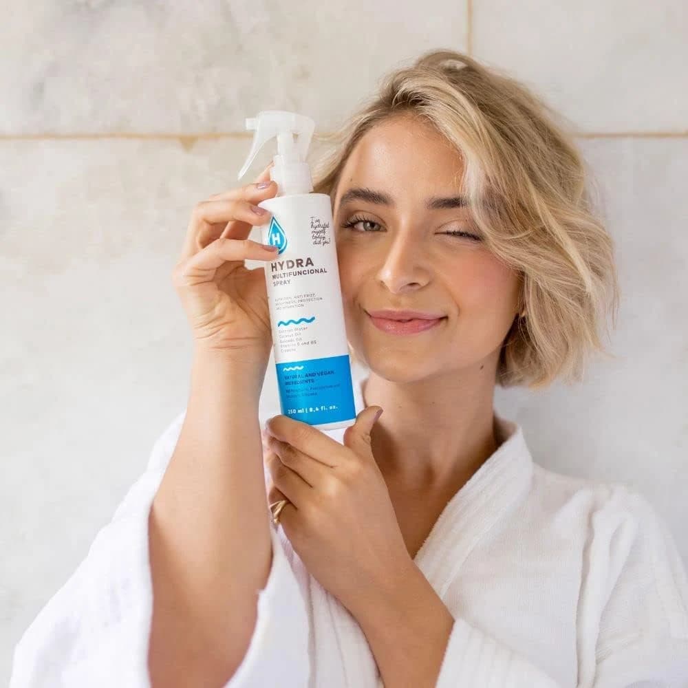Leave-in Spray Hidratei com água de coco 250ml: Cabelo bonito é cabelo hidratado
