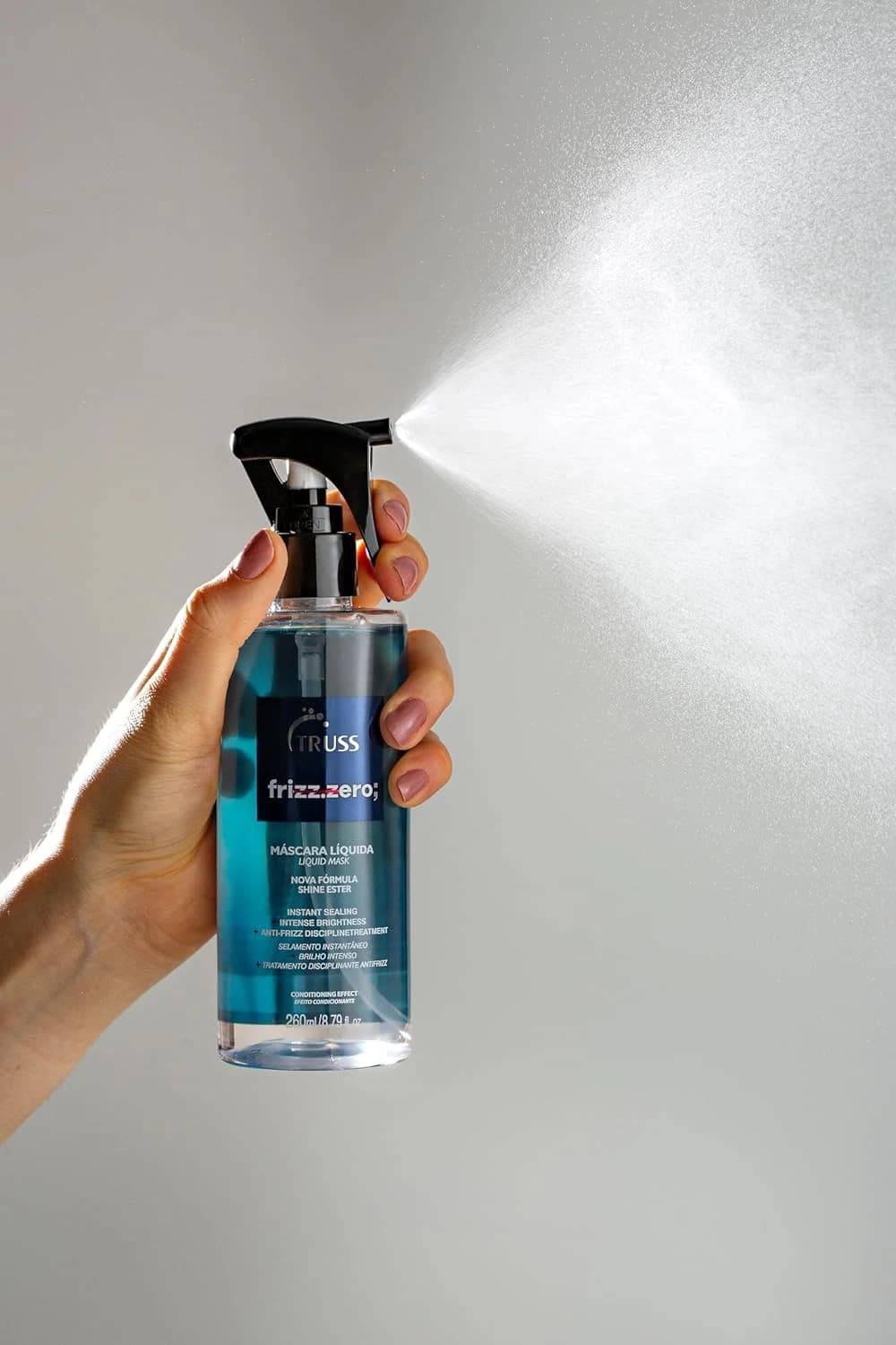 Truss Frizz Zero Leave-In | Máscara Líquida para Controle de Frizz, Brilho e Hidratação | 260ml