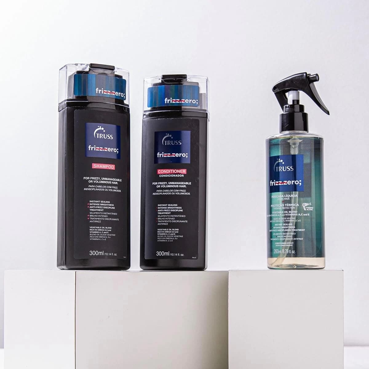 Truss Frizz Zero Leave-In | Máscara Líquida para Controle de Frizz, Brilho e Hidratação | 260ml