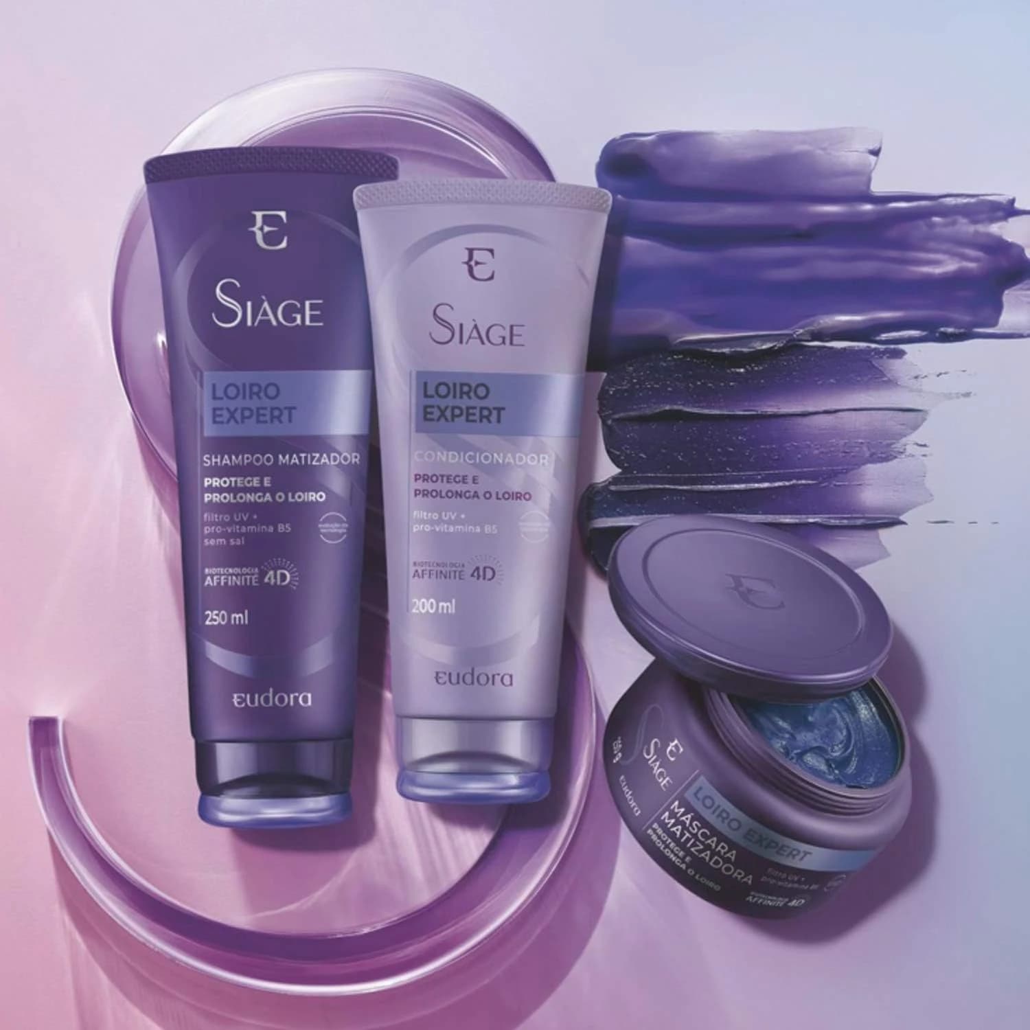 Eudora Kit Siàge Loiro Expert Shampoo + Condicionador + Máscara Matizadora