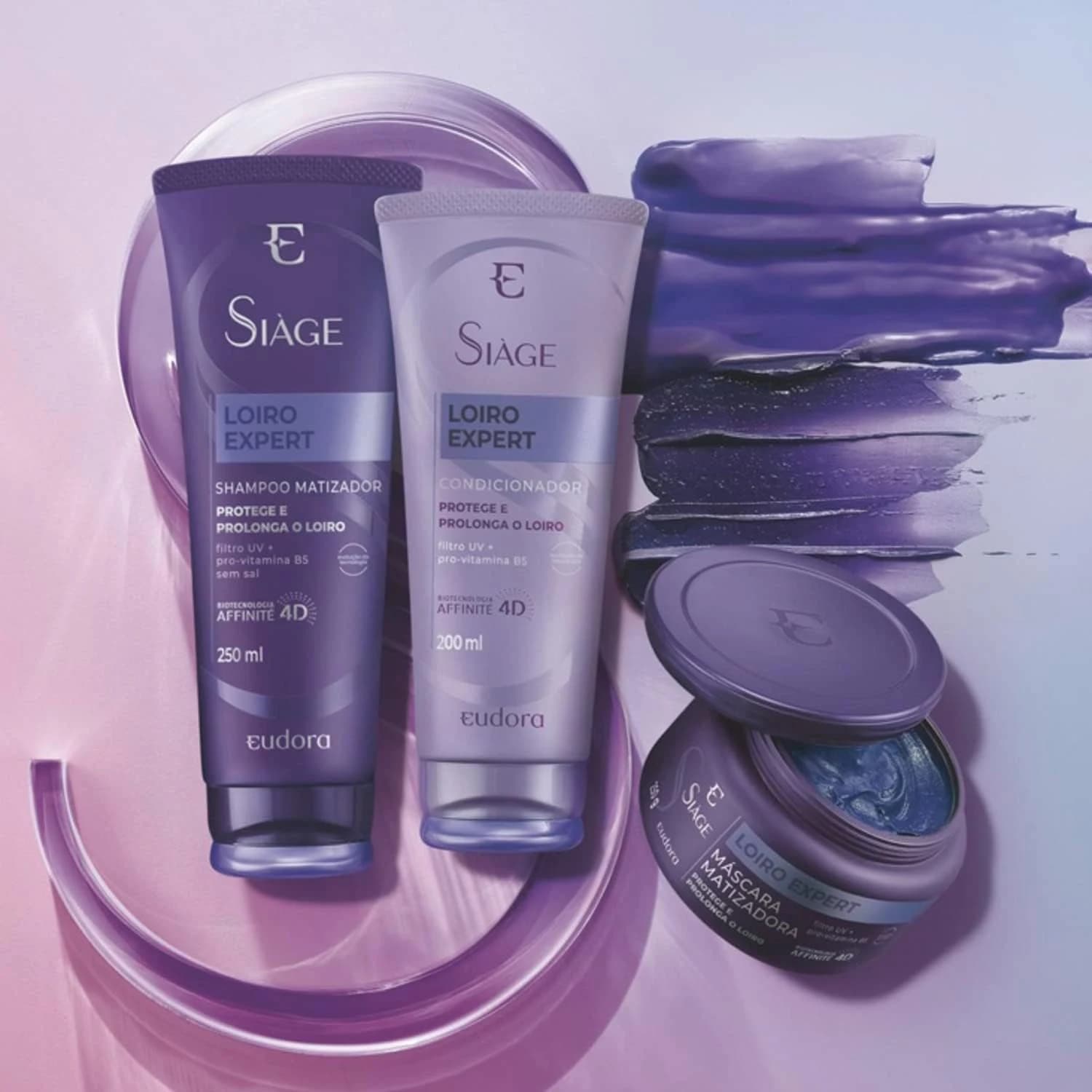 Eudora Kit Siàge Loiro Expert Shampoo + Condicionador + Máscara Matizadora