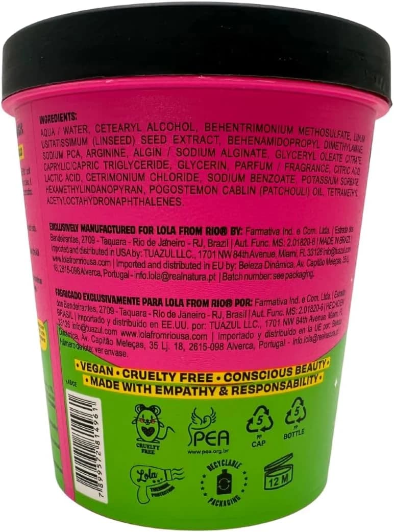 Xapadinha Máscara Disciplinante 450g , Lola Cosmetics