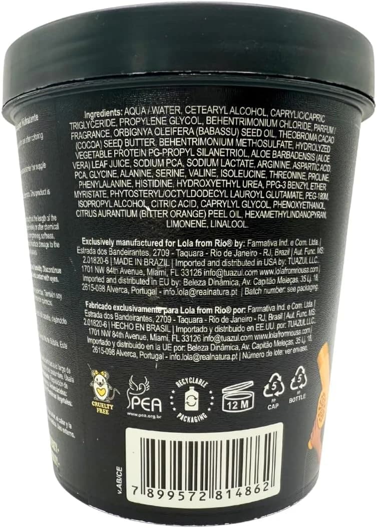 Morte Súbita Máscara Super Hidratante 450g , Lola Cosmetics