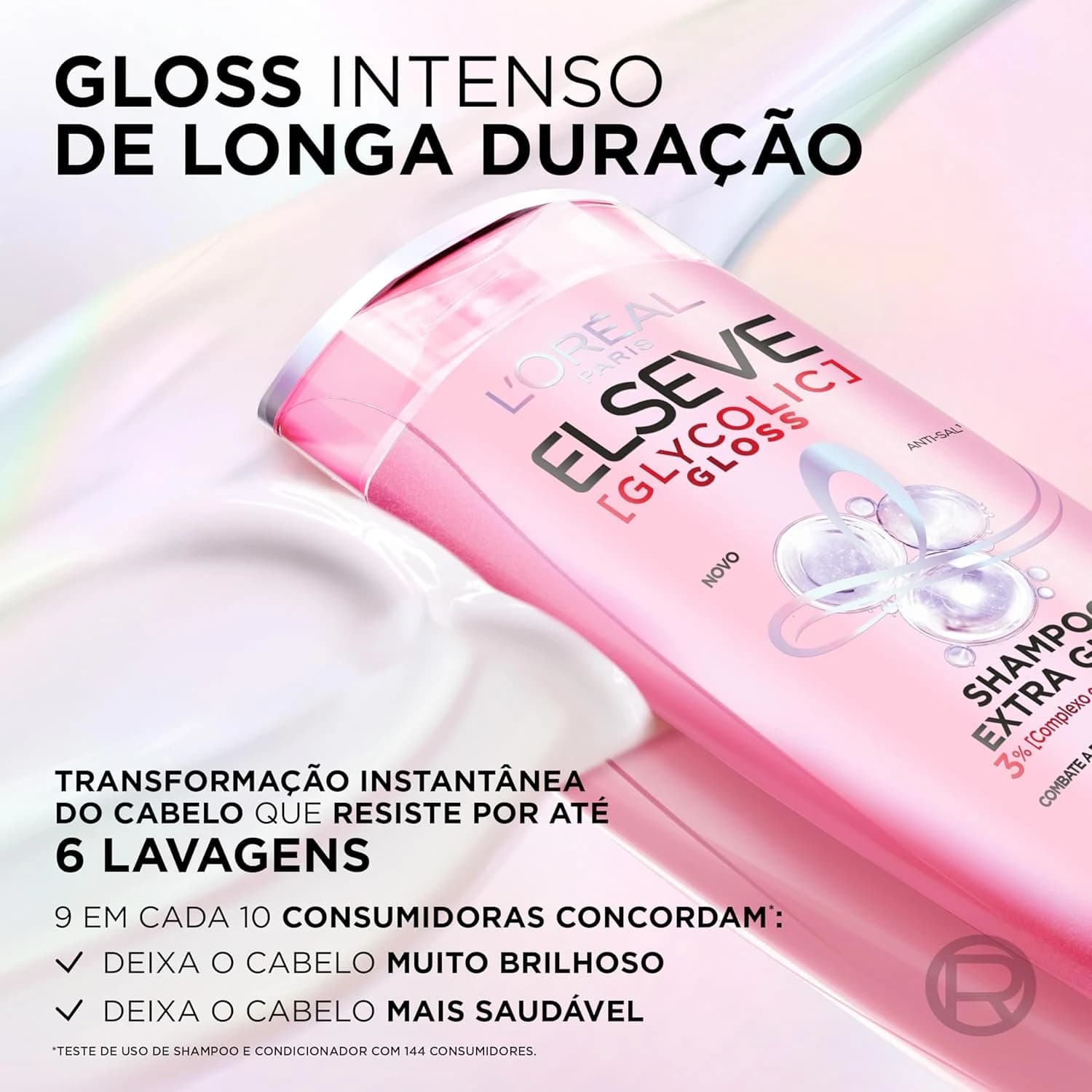 Kit Glycolic Gloss Shampoo+Condicionador+Acidificante+Creme de Tratamento+Sérum
