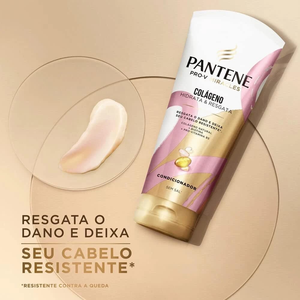 Condicionador Pantene Colágeno Hidrata e Resgata 510ml, Rosa