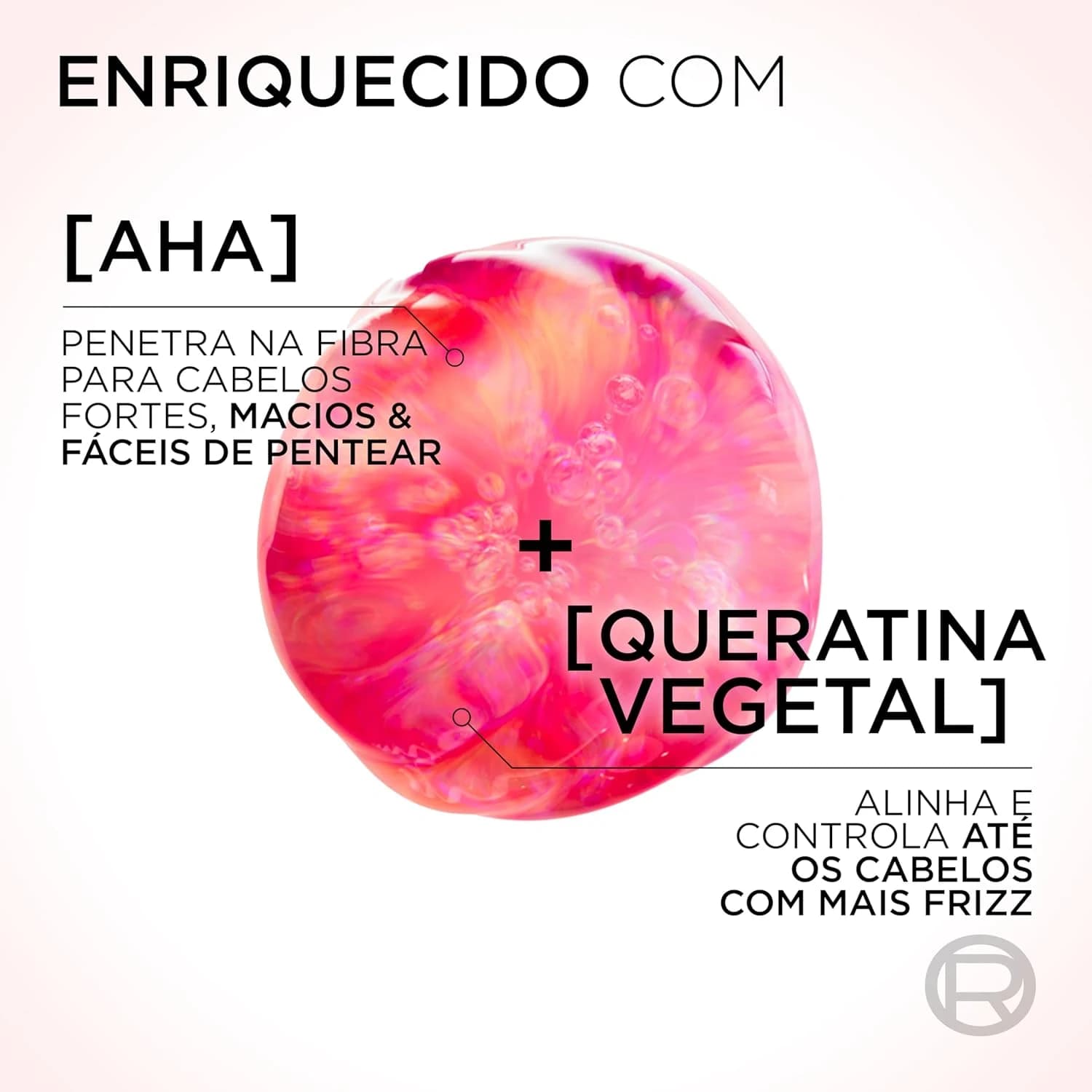 L'Oréal Paris Elseve Liso dos Sonhos Condicionador, com Efeito Liquid Hair, Enriquecido com AHA e Queratina Vegetal, 400ml