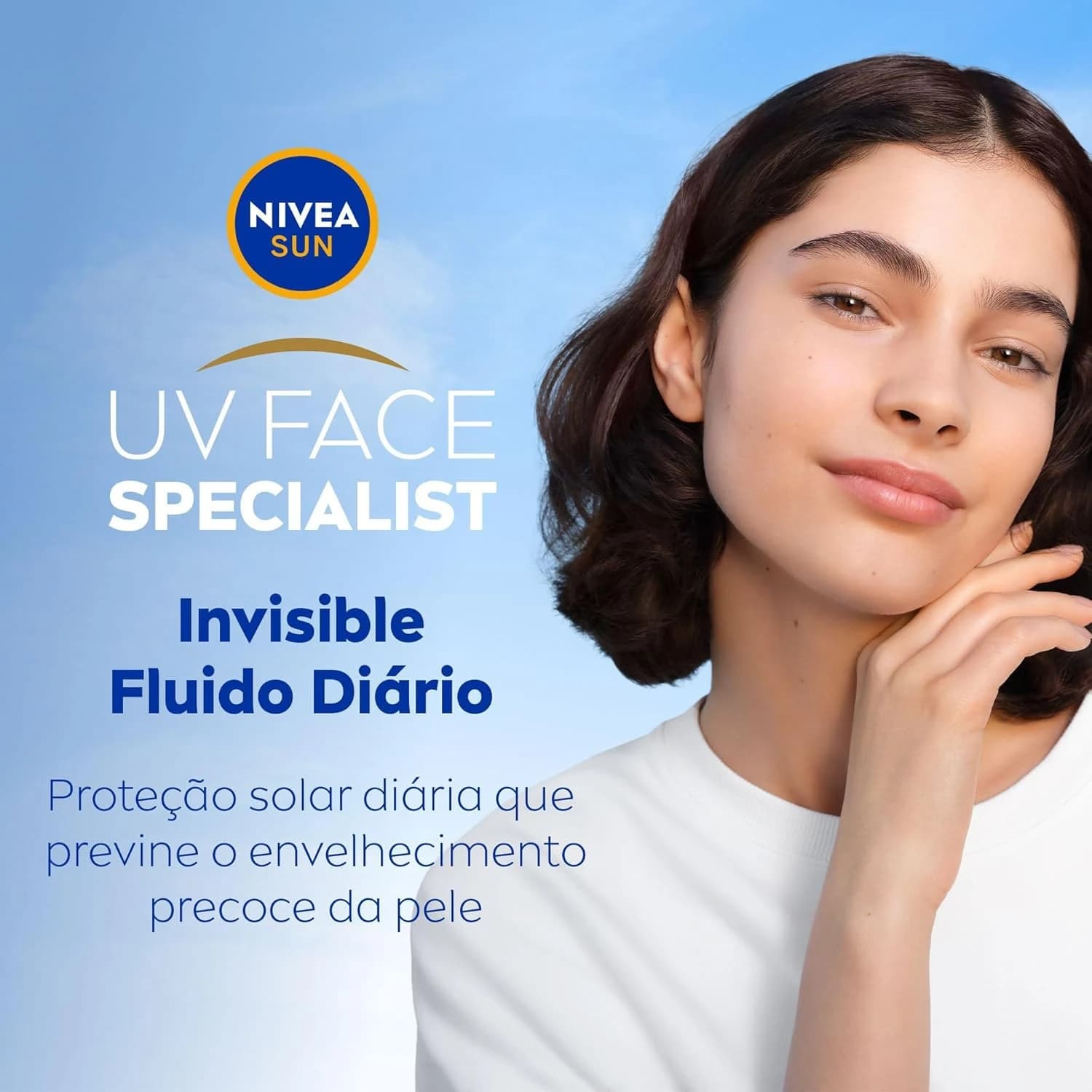 NIVEA SUN Protetor Solar Facial Fluido UV Face Specialist Invisible FPS 70 40ml