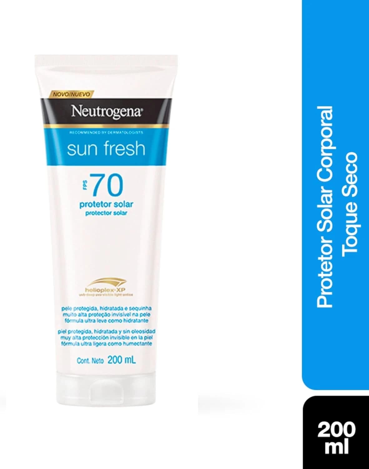 Neutrogena Sun Fresh Protetor Solar Corporal, FPS 70, 200ml