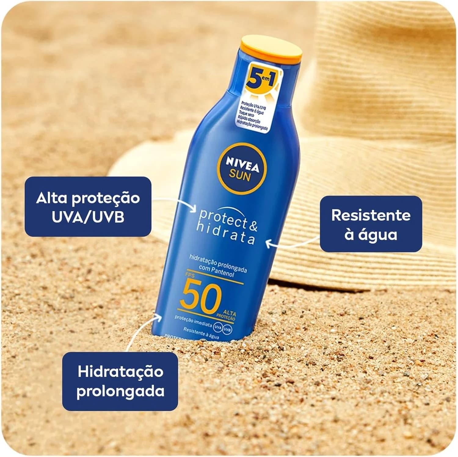 NIVEA SUN Protetor Solar Protect & Hidrata FPS 50 400ml