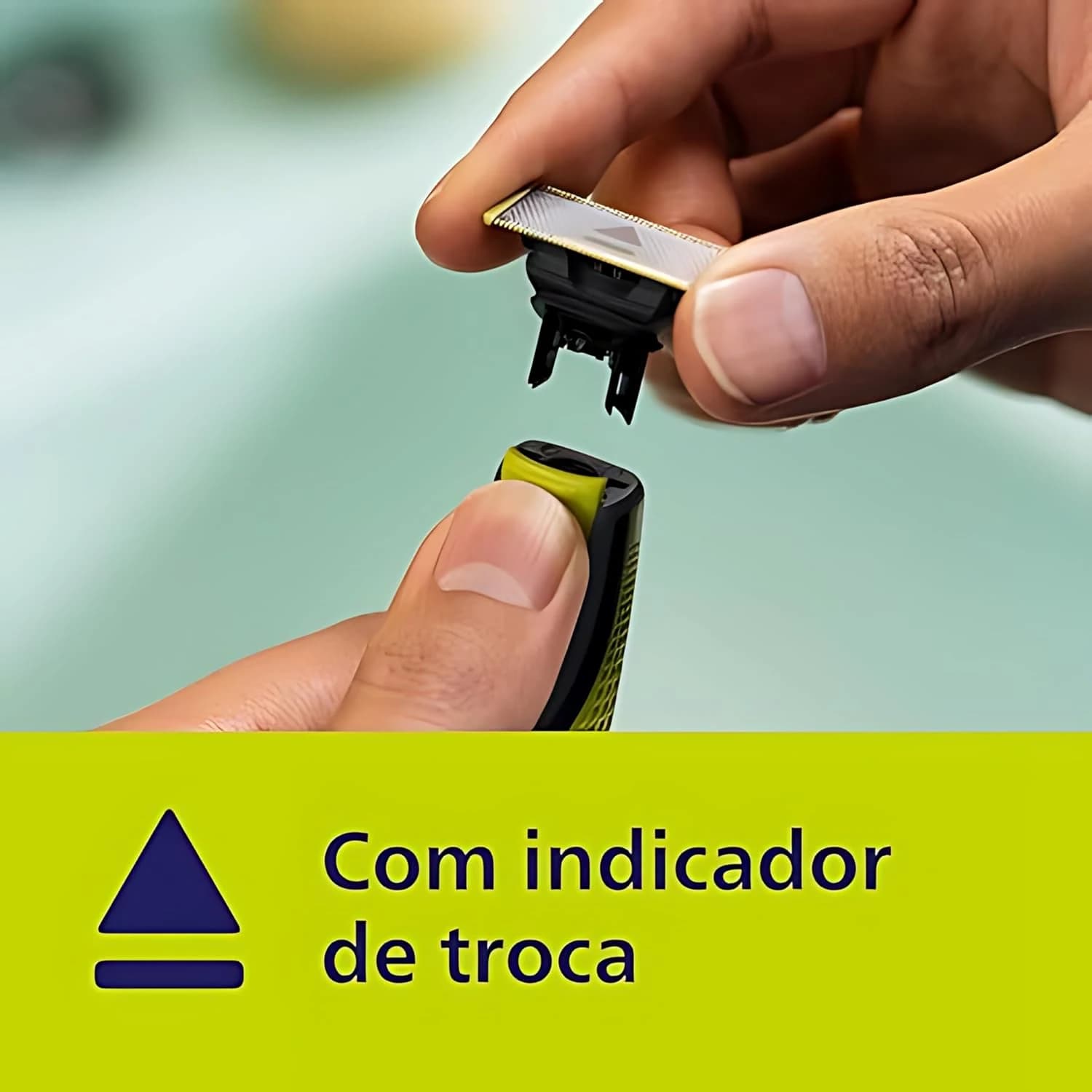 Aparador e raspador OneBlade com 3 pentes, à prova d’água, Bivolt - QP2724/10 Philips