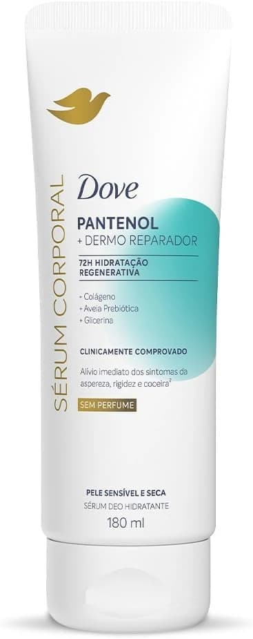 Dove Sérum Hidratante Corporal sem Perfume Pantenol + Dermo Reparador 180ml