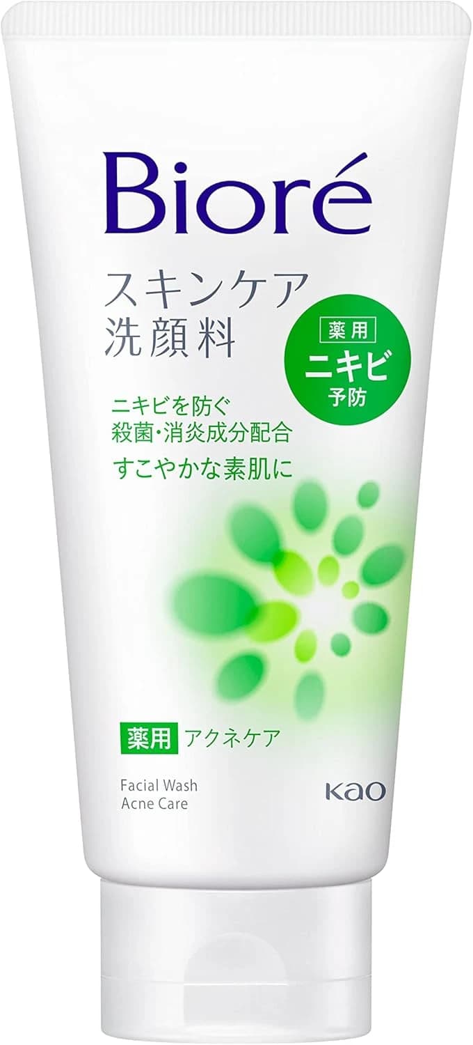 Kao Biore | Espuma de lavagem facial | Cuidados com a acne 130 g